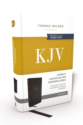Kjv, Compact Center-Column Reference Bible, Hardcover, Red Letter, Comfort Print by 