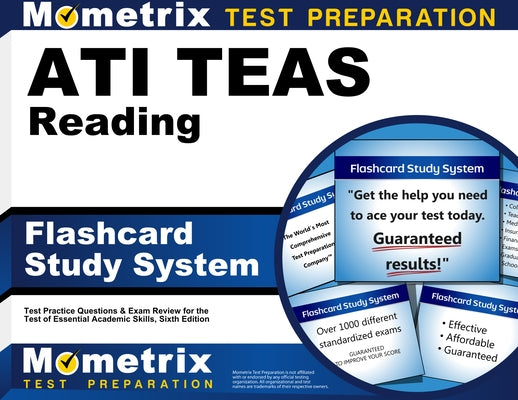 Ati Teas Reading Flashcard Study System: Teas 6 Test Practice Questions & Exam Review for the Test of Essential Academic Skills, Sixth Edition by Mometrix Nursing School Admissions Test
