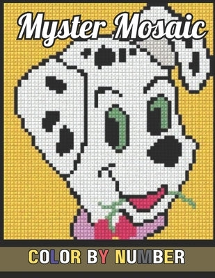 Mystery Mosaic Color By Number: New 50 Page Beautiful & Dazzling Pixel Art Coloring Book for Adults and Kids, Color Quest Challenges .. ( Large Print by Jordan L Smith