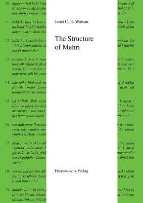 The Structure of Mehri by Watson, Janet C. E.