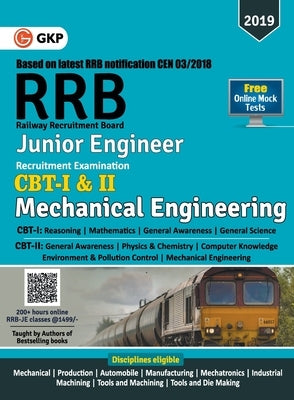 A RRB (Railway Recruitment Board) 2019 - Junior Engineer CBT -I & II - Mechanical & Allied Engineering by Gkp