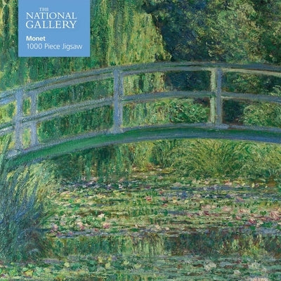 Adult Jigsaw Puzzle National Gallery Monet: The Water-Lily Pond: 1000-Piece Jigsaw Puzzles by Flame Tree Studio