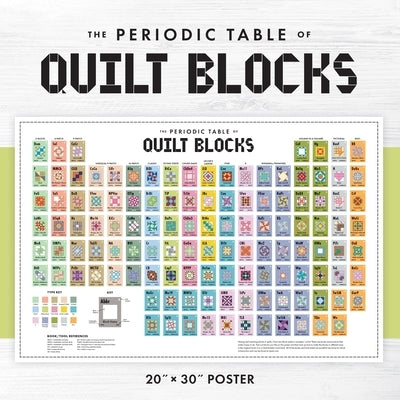 Periodic Table of Quilt Blocks Poster: 20 X 30 by C&t Publishing