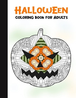 Halloween Coloring Book for Adults: 50 Halloween Illustrations Printed On One Side, Safe For Markers - Fun Craft Activity Gift - Stress Relieving Desi by Books, Spooky House