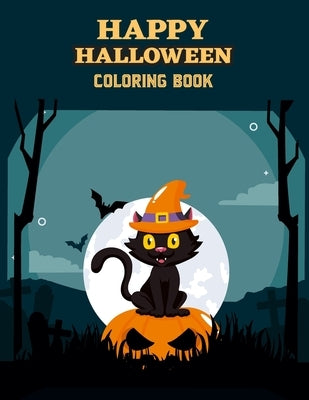 Happy hallowen coloring book: Cute, funny coloring book for kids & adults by House, Prity Book