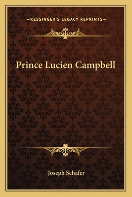 Prince Lucien Campbell by Schafer, Joseph