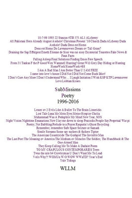SubMissions Poetry 1996-2016 by Wllm