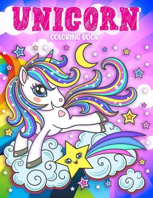 Unicorn Coloring Book: Big and Jumbo Unicorns 50 Activity Coloring Book for Girls, Kids, Toddlers Bonus Mazes Puzzle Ages 4-8 Perfect Gifts by Terry, Yolanda