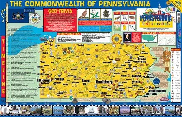 The Pennsylvania Experience Poster/Map! by Gallopade International