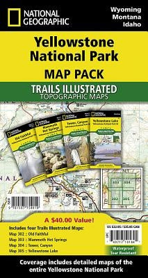 Yellowstone National Park [Map Pack Bundle] by National Geographic Maps