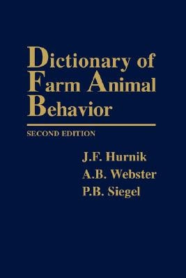 Dictionary Farm Anml Behavior-95-2 by Hurnik, J. F.