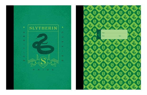Harry Potter: Slytherin Composition Notebook Set (Set of 2) by Insight Editions