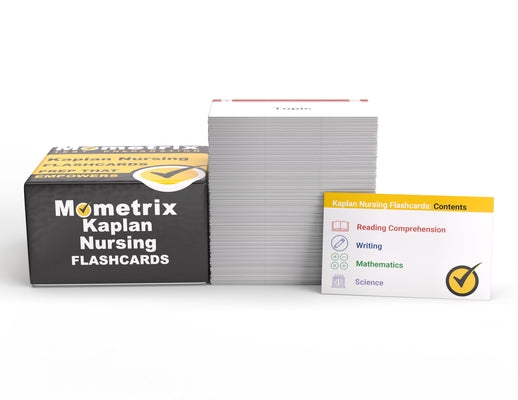 Kaplan Nursing School Entrance Exam Study Cards 2025 and 2026: Kaplan Nursing School Exam Prep and Practice Test Questions [Full Color Cards] by Mometrix