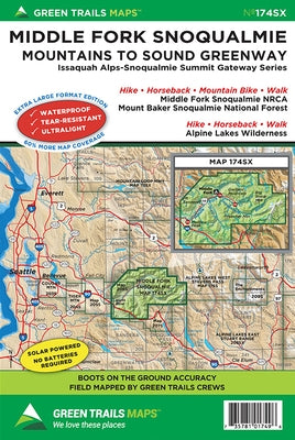 Middle Fork Snoqualmie, Wa No. 174sx by Maps, Green Trails