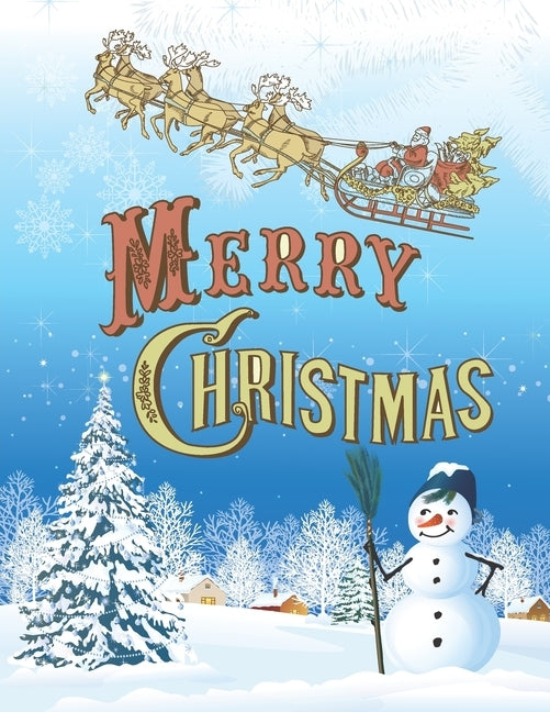 Merry Christmas: A Beautiful Coloring Book With Christmas Design For Kids by Creative Press, Aa