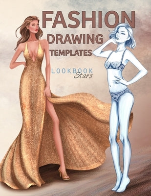 Fashion Drawing Templates: Female Figure Poses for Fashion Designers, Croquis Sketches for Illustration by Tinli, Basak