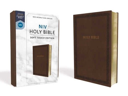NIV, Holy Bible, Soft Touch Edition, Imitation Leather, Brown, Comfort Print by Zondervan