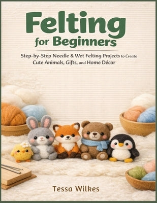 Felting for Beginners: Step-by-Step Needle & Wet Felting Projects to Create Cute Animals, Gifts, and Home Decor by Wilkes, Tessa