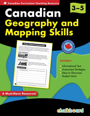 Canadian Geography And Mapping Skills Grades 3-5 by Turnbull, Demetra