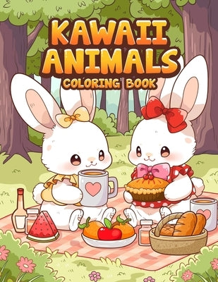 Kawaii Animals Coloring Book: Cute Whimsical Animals Cottagecore Coloring for Kids and Adults Relaxation by Leriza May