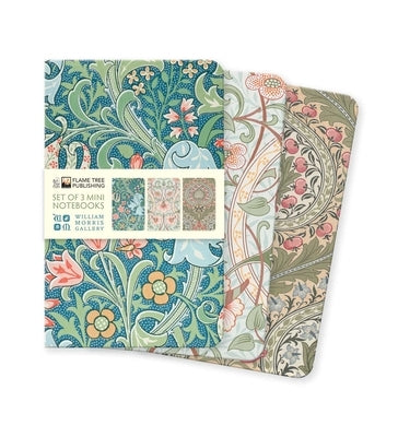 William Morris Gallery Set of 3 Mini Notebooks by Flame Tree Studio