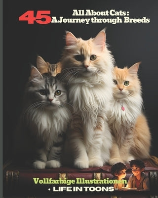 All About Cats: A Journey through 45 Breeds: A Pictorial Guide to Feline Breeds by Toons, Lifein