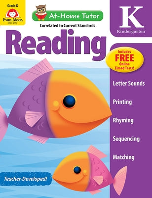 At-Home Tutor: Reading, Kindergarten Workbook by Evan-Moor Corporation
