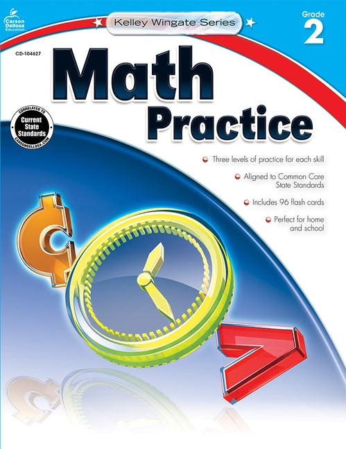 Math Practice, Second Grade by Carson Dellosa Education
