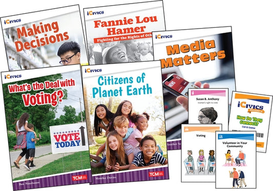 Icivics Grade 4: Community & Social Awareness 5-Book Set + Game Cards by Multiple Authors