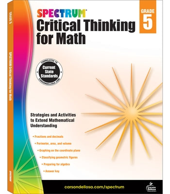 Spectrum Critical Thinking for Math, Grade 5 by Spectrum
