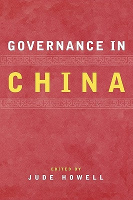Governance in China by Blecher, Marc