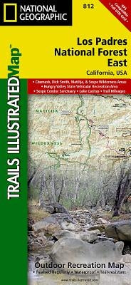 Los Padres National Forest East Map by National Geographic Maps