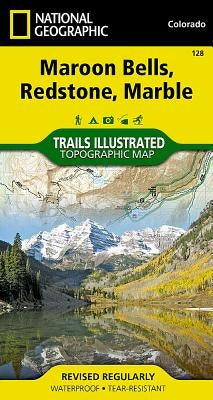 Maroon Bells, Redstone, Marble Map by National Geographic Maps