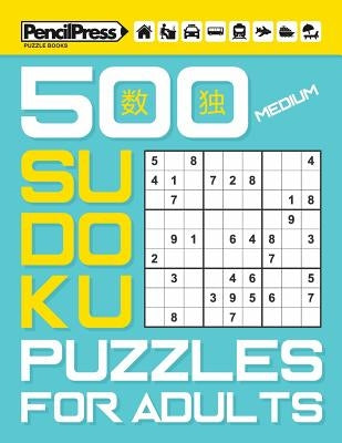 500 Medium Sudoku Puzzles for Adults (with answers) by Books, Sudoku Puzzle