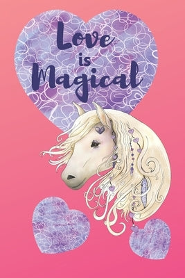 Love is Magical: White Horse with Hearts by Journals, Deronia