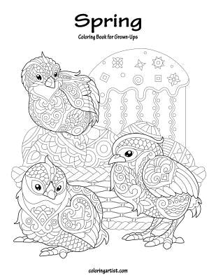 Spring Coloring Book for Grown-Ups 1 by Snels, Nick