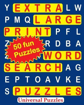 Extra Large Print Word Search Puzzles by Universal Puzzles