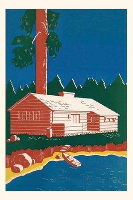 Vintage Journal Cabin by Lake by Found Image Press