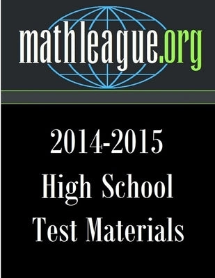 High School Test Materials 2014-2015 by Sanders, Tim