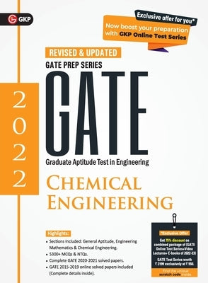 Gate 2022: Chemical Engineering - Guide by G K Publications (P) Ltd