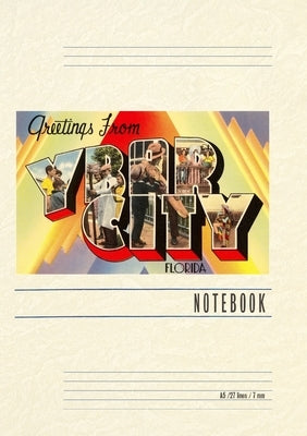 Vintage Lined Notebook Greetings from Ybor city, Florida by Found Image Press