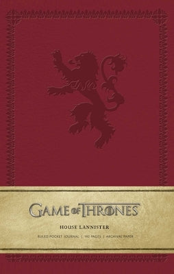 Game of Thrones: House Lannister Ruled Pocket Journal by Insight Editions