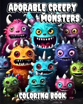 Adorable Creepy Monsters Coloring Book: To Relax and Stress Relief with Cute Little Kawaii Creatures for Adults by Jones, Willie