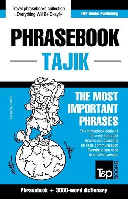 English-Tajik phrasebook and 3000-word topical vocabulary by Taranov, Andrey