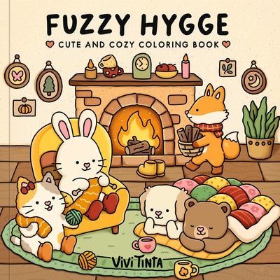 Fuzzy Hygge Coloring Book: Cute and Cozy Coloring Book by Tinta, Vivi