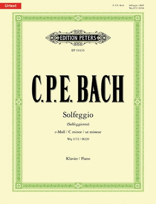 Solfeggio (Solfeggietto): Sheet by Bach, Carl Philipp Emanuel