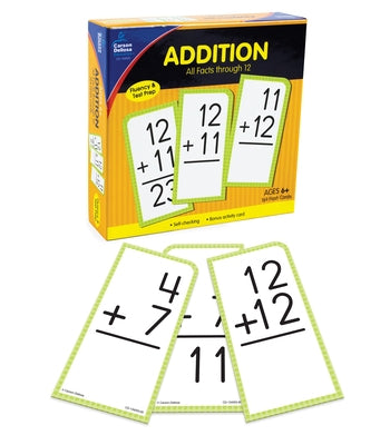 Addition All Facts Through 12 Flash Cards by Carson Dellosa Education