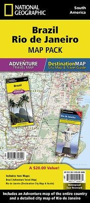 Brazil, Rio de Janeiro [Map Pack Bundle] by National Geographic Maps