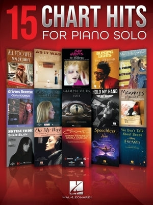 15 Chart Hits for Piano Solo Songbook by 