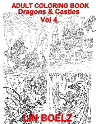 Adult coloring book Fantasy Dragons & Castles by Boelz, Lin